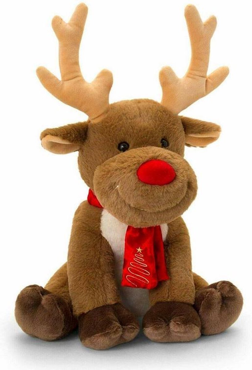 KEEL TOYS | Kerst Knuffel Rendier | 20 cm